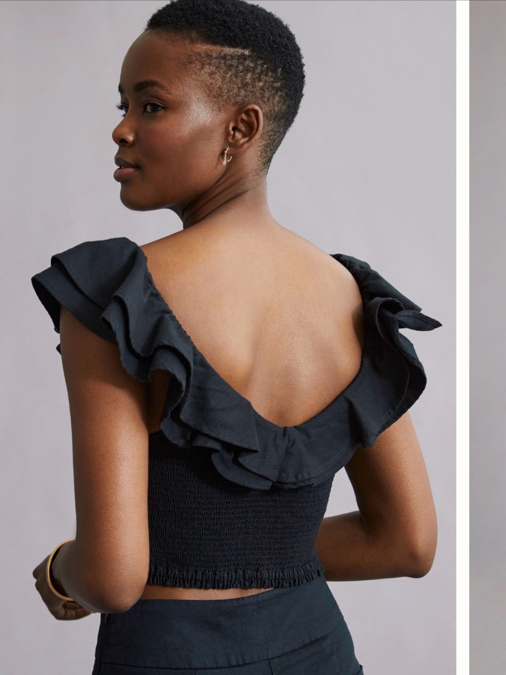 Anthropology Maeve Ruffled Smock top